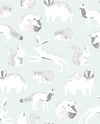 Brewster Home Fashions Mickel Off-White Animals Wallpaper