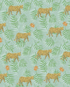 Brewster Home Fashions Exempel Green Cheetah Wallpaper