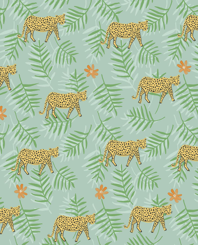 Brewster Home Fashions Exempel Cheetah Green Wallpaper