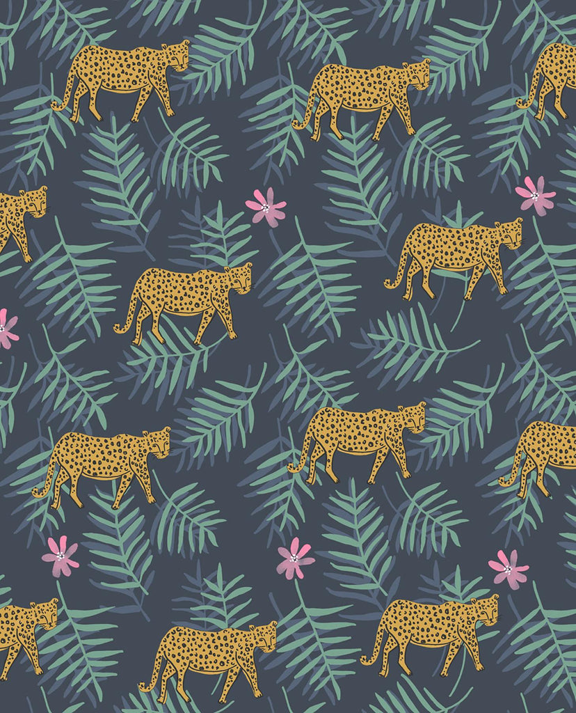 Brewster Home Fashions Exempel Cheetah Charcoal Wallpaper