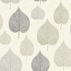 Brewster Home Fashions Quest Charcoal Leaf Wallpaper