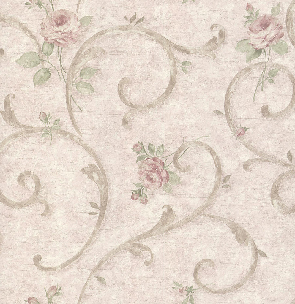 Brewster Home Fashions 402-63714 Pink Wallpaper