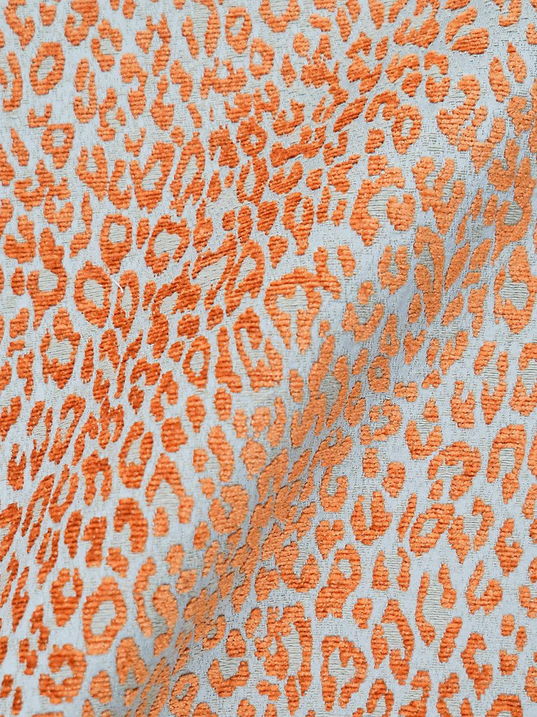 Aldeco Leopard Orange Koi Fabric