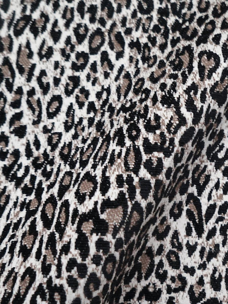 Aldeco Leopard Sexy Black Fabric