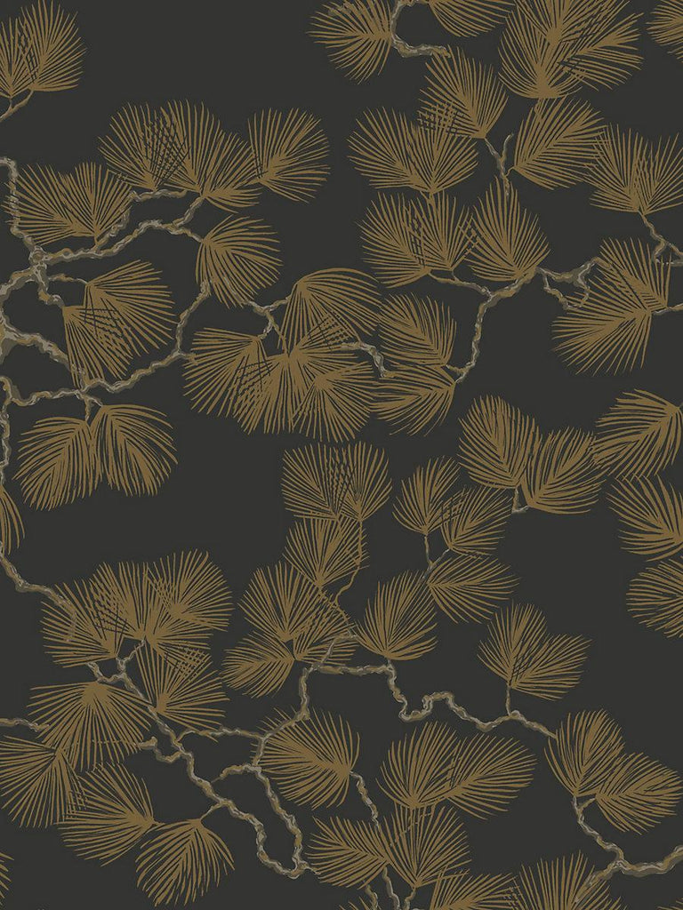 Sandberg Pine Black Wallpaper