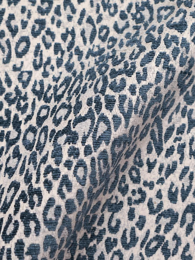 Aldeco Leopard Orion Blue Fabric