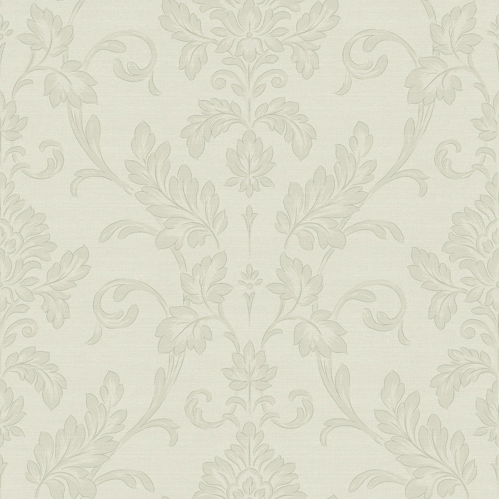 Brewster Home Fashions Antonella Scroll Silver Wallpaper