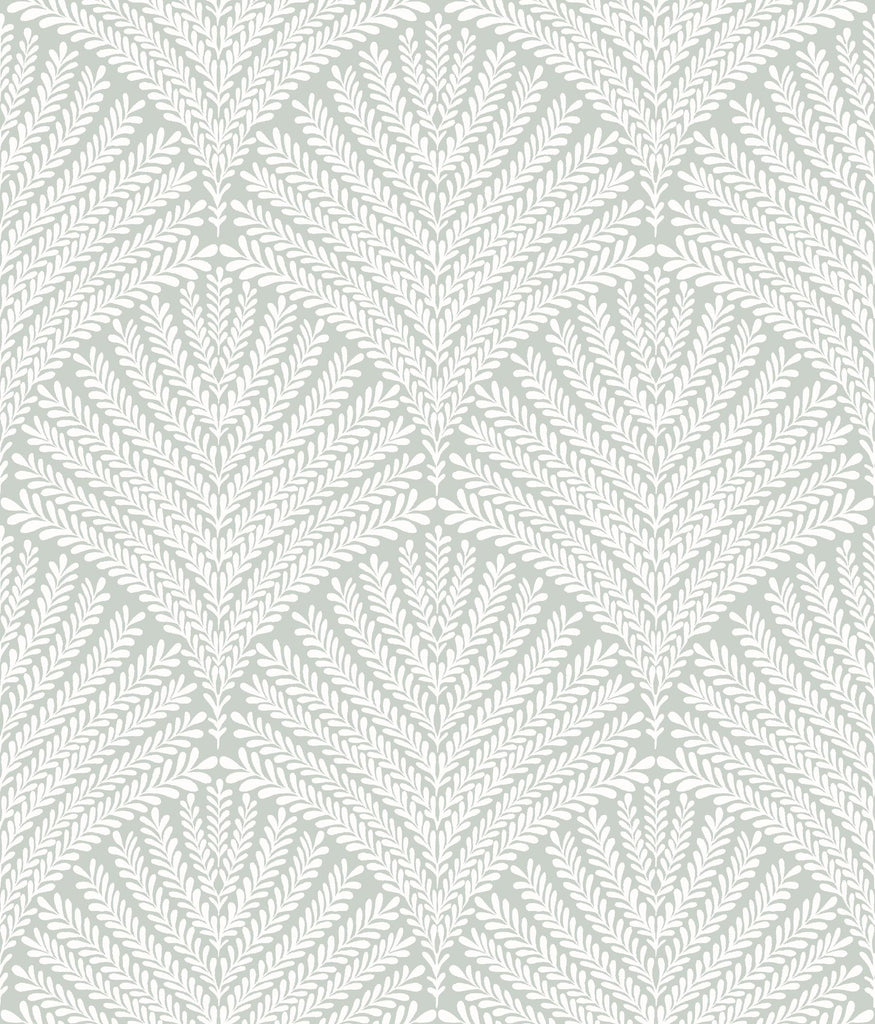 York Beachcomber Green/White Wallpaper
