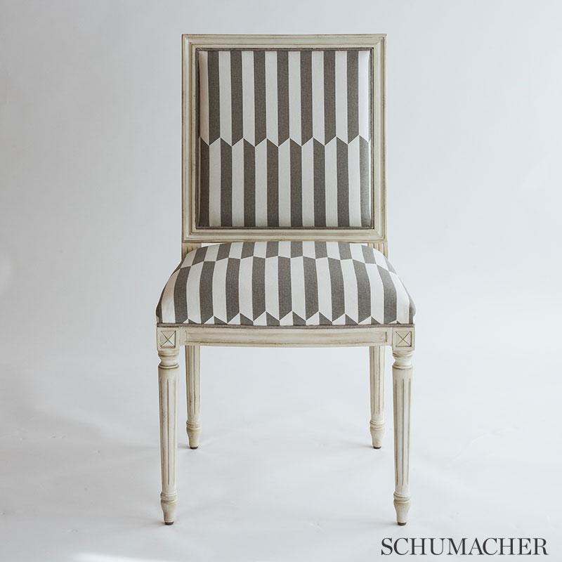 Schumacher Maxwell Charcoal Fabric