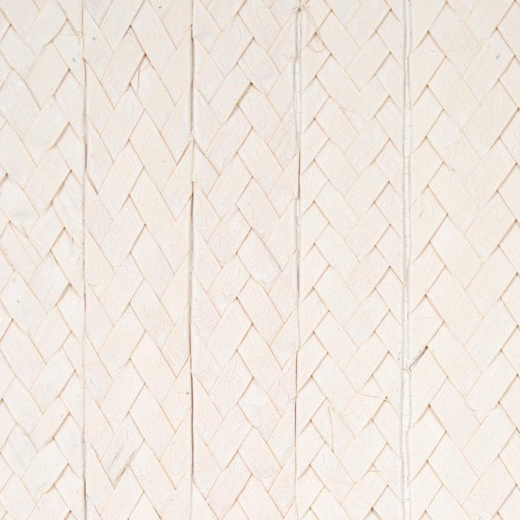 Schumacher Braided Buri Ivory Wallpaper