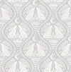 Brewster Home Fashions Grey Moon Rabbit Peel & Stick Wallpaper