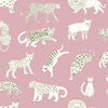 Brewster Home Fashions Pink Kitty Kitty Peel & Stick Wallpaper