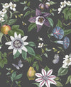 Brewster Home Fashions Sierra Black Floral Wallpaper