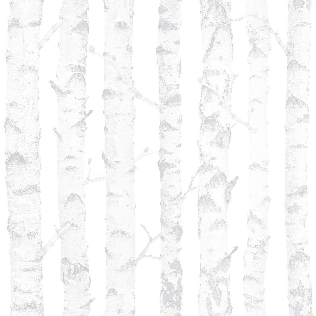 Brewster Home Fashions Birdie Grey Birch Wallpaper