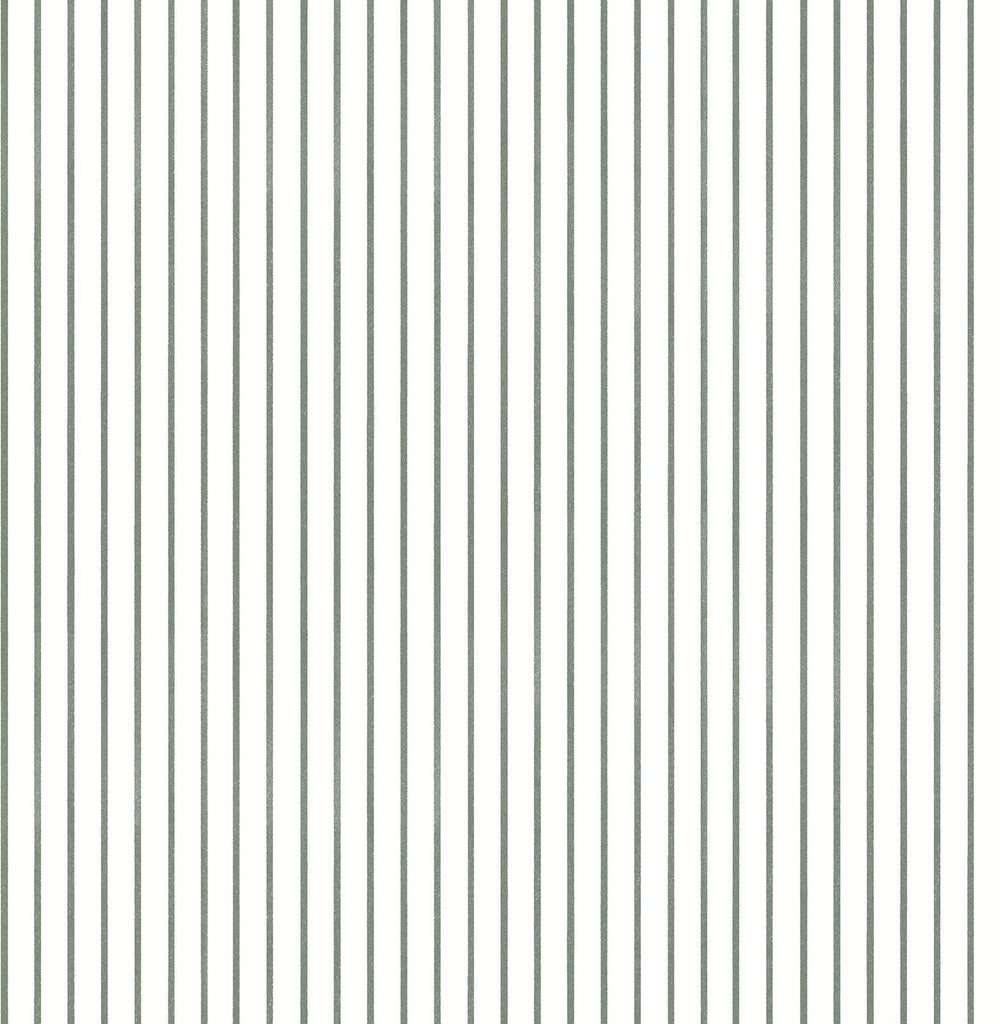 A-Street Prints Oliver Green Simple Stripe Wallpaper