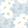 Brewster Home Fashions Leala Light Blue Modern Floral Wallpaper
