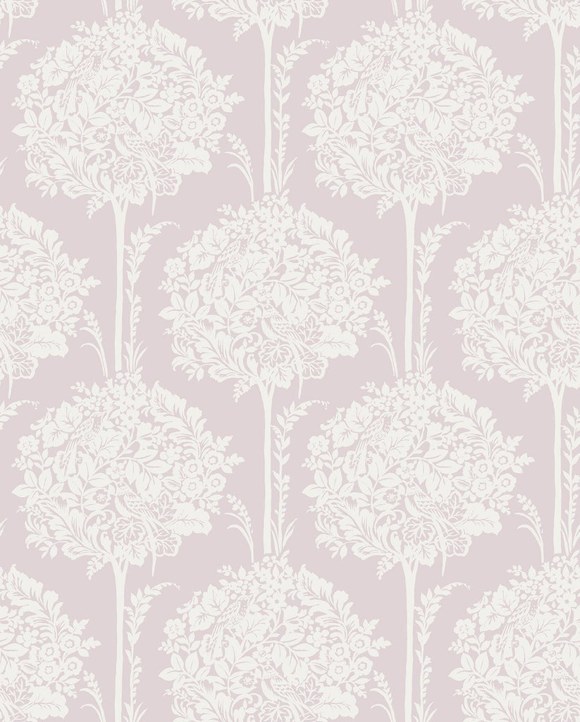 A-Street Prints Zaria Topiary Lavender Wallpaper