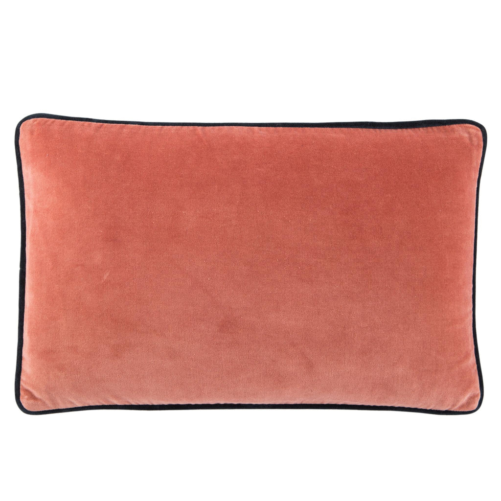 Jaipur Living Lyla Solid Coral/ Cream Pillow Cover (13"X21" Lumbar)
