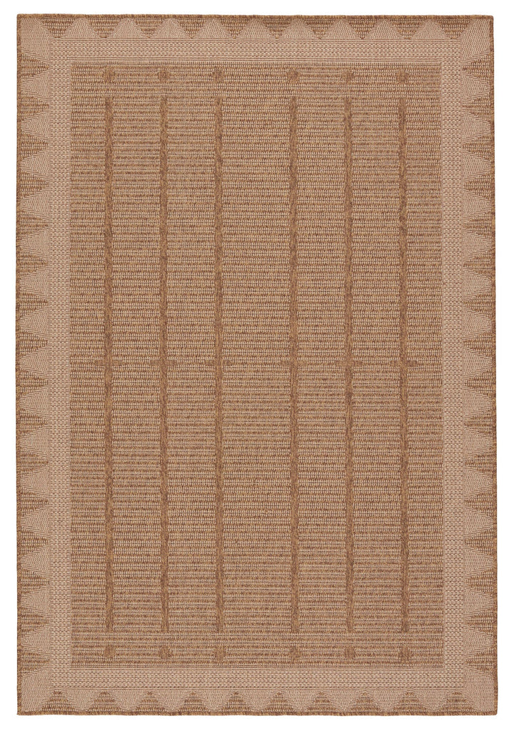 Jaipur Living Tahiti Akamai Border Beige / Light Brown 8' x 10' Rug