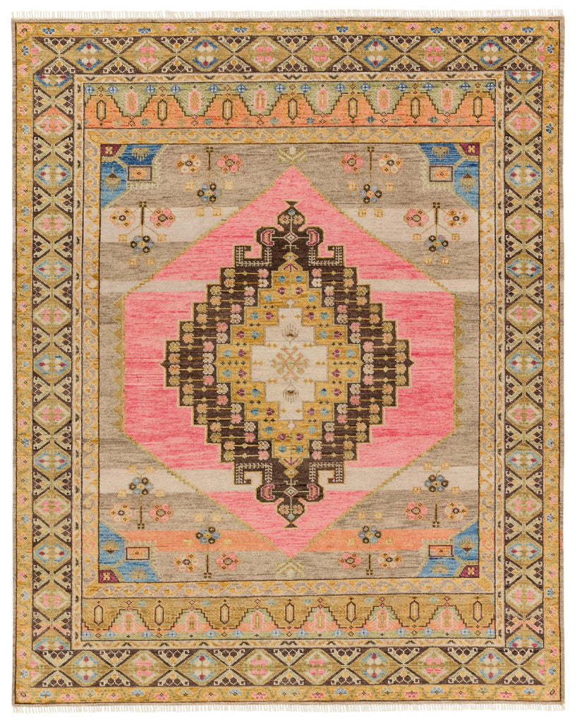 Jaipur Living Reza Izma Medallion Multicolor / Pink 8' x 10' Rug