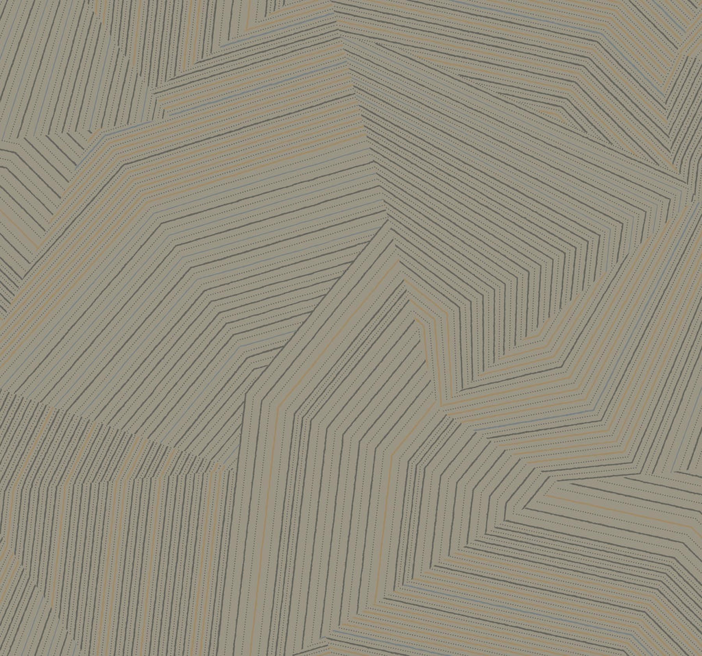 York Dotted Maze Metallic Wallpaper