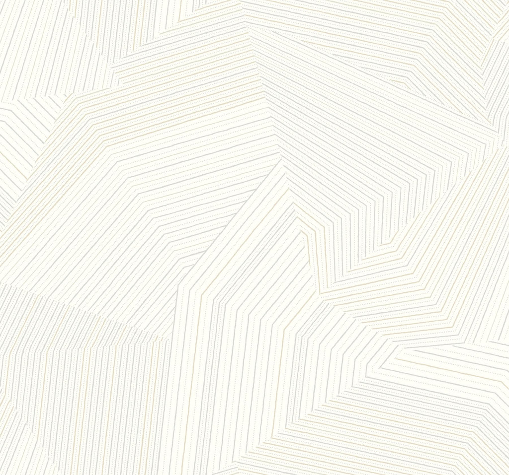 York Dotted Maze White & Off White Wallpaper