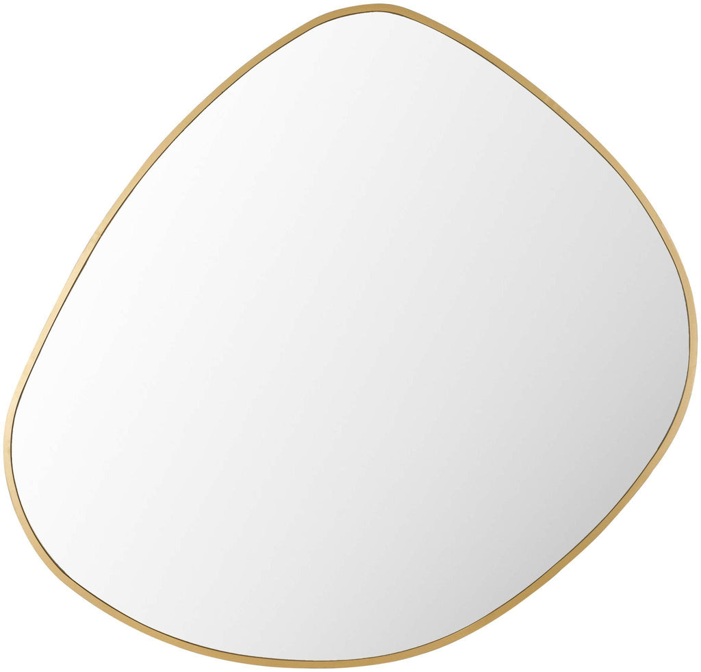 Surya Pebble PLE-002 Gold 37"H x 36"W x 1"D Mirror