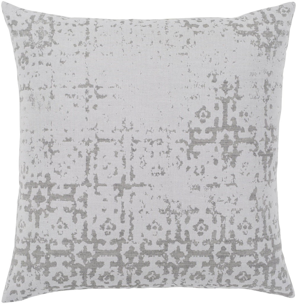 Surya Abstraction ASR-001 Light Gray Medium Gray 18"H x 18"W Pillow Kit