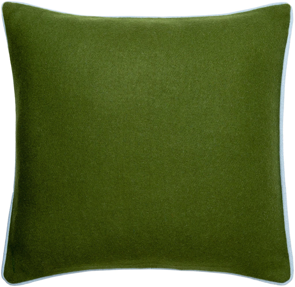 Surya Ackerly AKL-004 Denim Grass Green 22"H x 22"W Pillow Kit