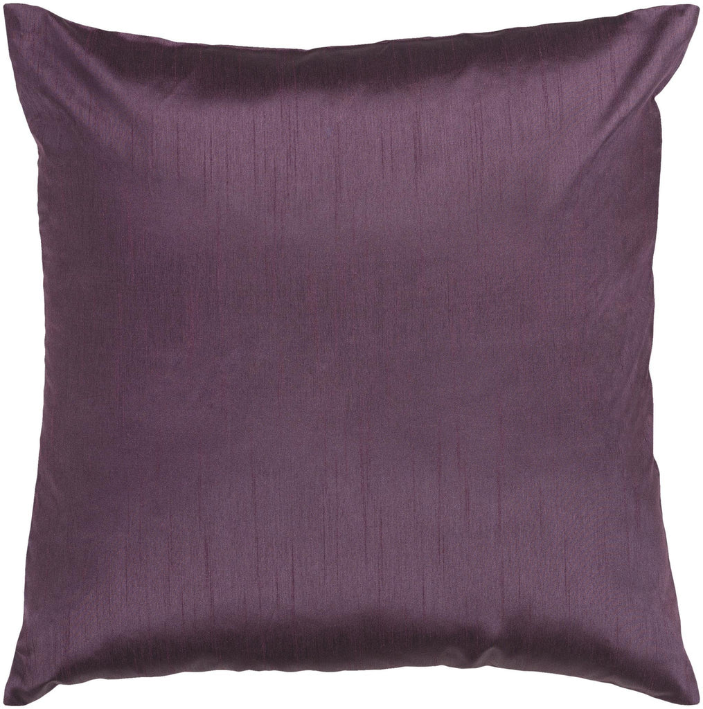 Surya Solid Luxe HH-039 Plum 22"H x 22"W Pillow Kit