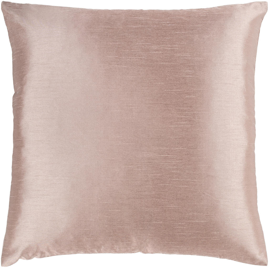 Surya Solid Luxe HH-134 Dusty Pink 18"H x 18"W Pillow Kit