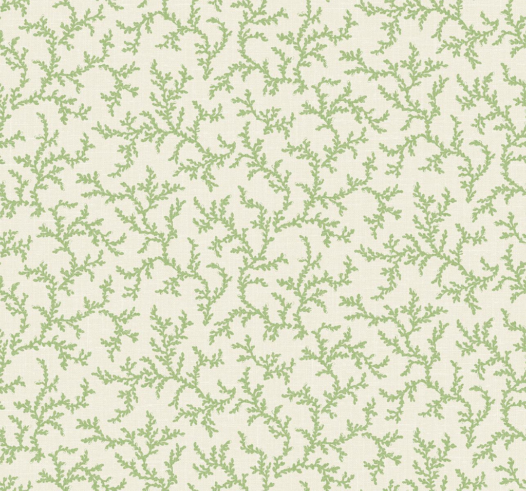 Seabrook Corail Green Wallpaper