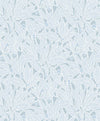 Seabrook Leaf And Berry Powder Blue Wallpaper