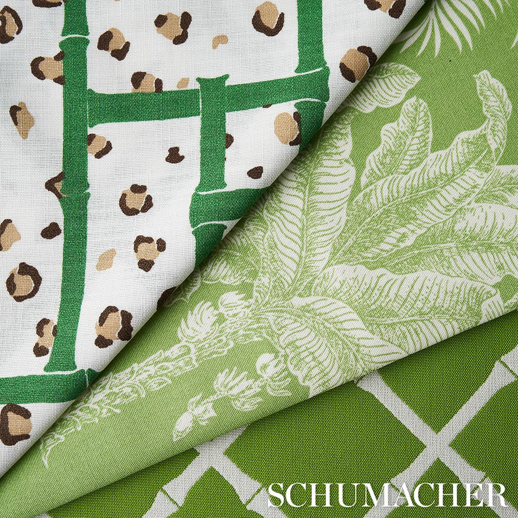 Schumacher Fancy Beast Indoor/ Outdoor Safari Green Fabric