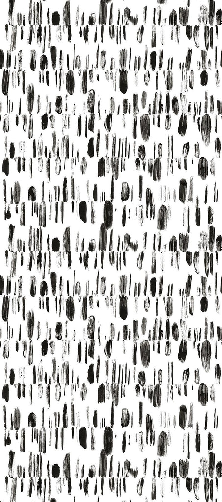 Brewster Home Fashions Bold Brush Strokes Black Wall Mural