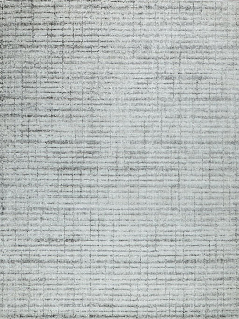 Exquisite Rugs Allure Hand-loomed Wool/Bamboo Silk 6337 Ivory/Silver 10' x 14' Area Rug
