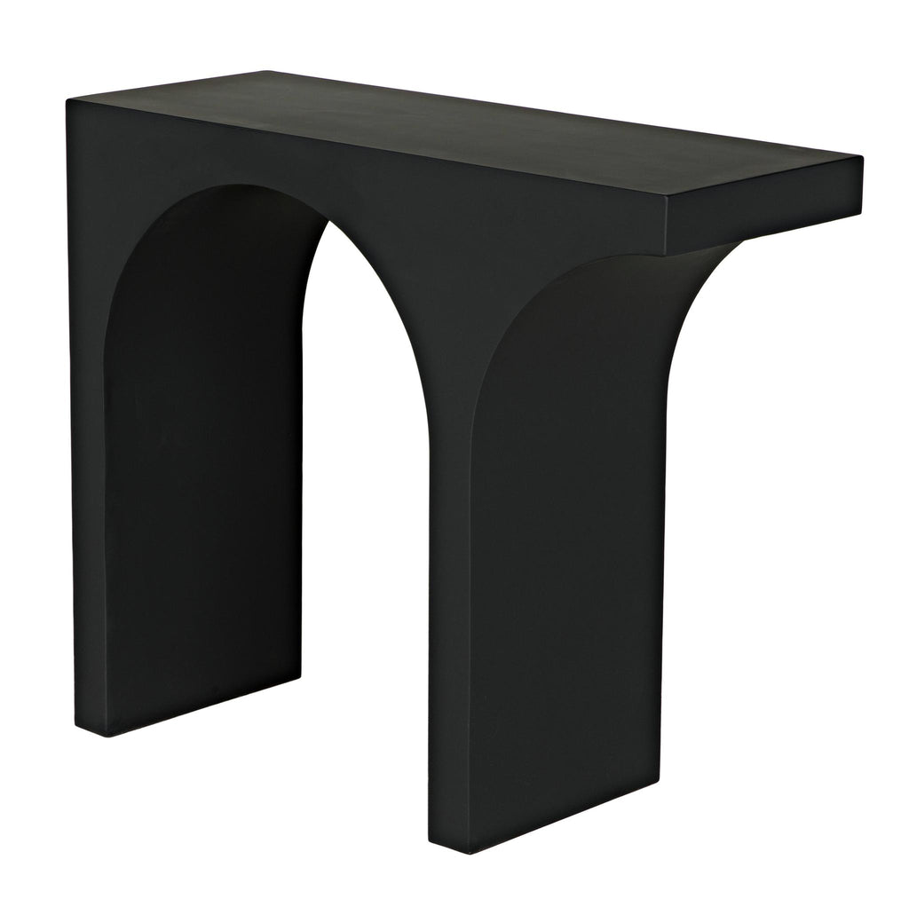 NOIR Maximus Console/Side Table Black Steel