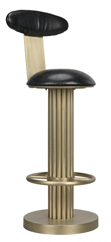NOIR Sedes Bar Stool Steel with Brass Finish