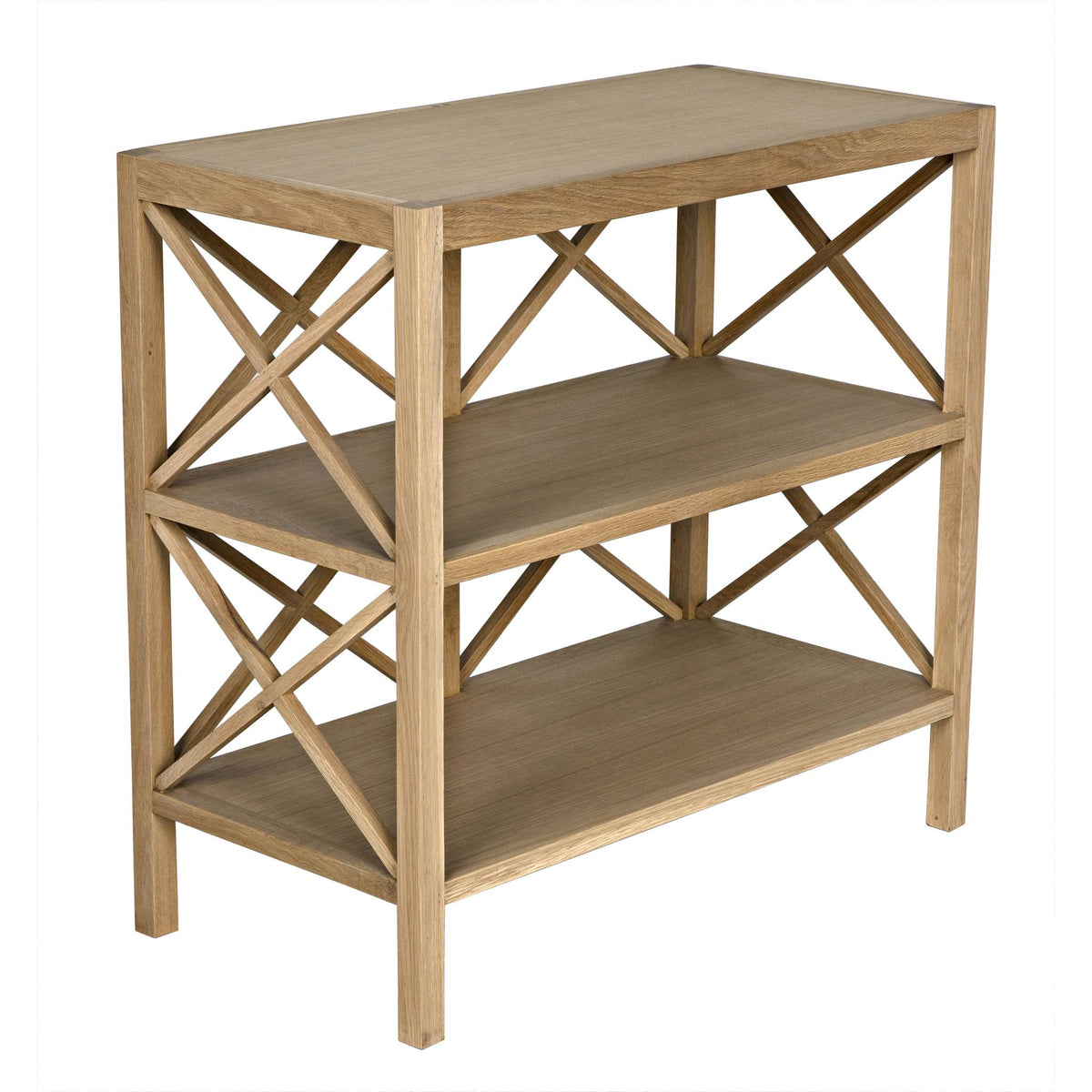 Noir Nikolai Side Table White Oak DecoratorsBest
