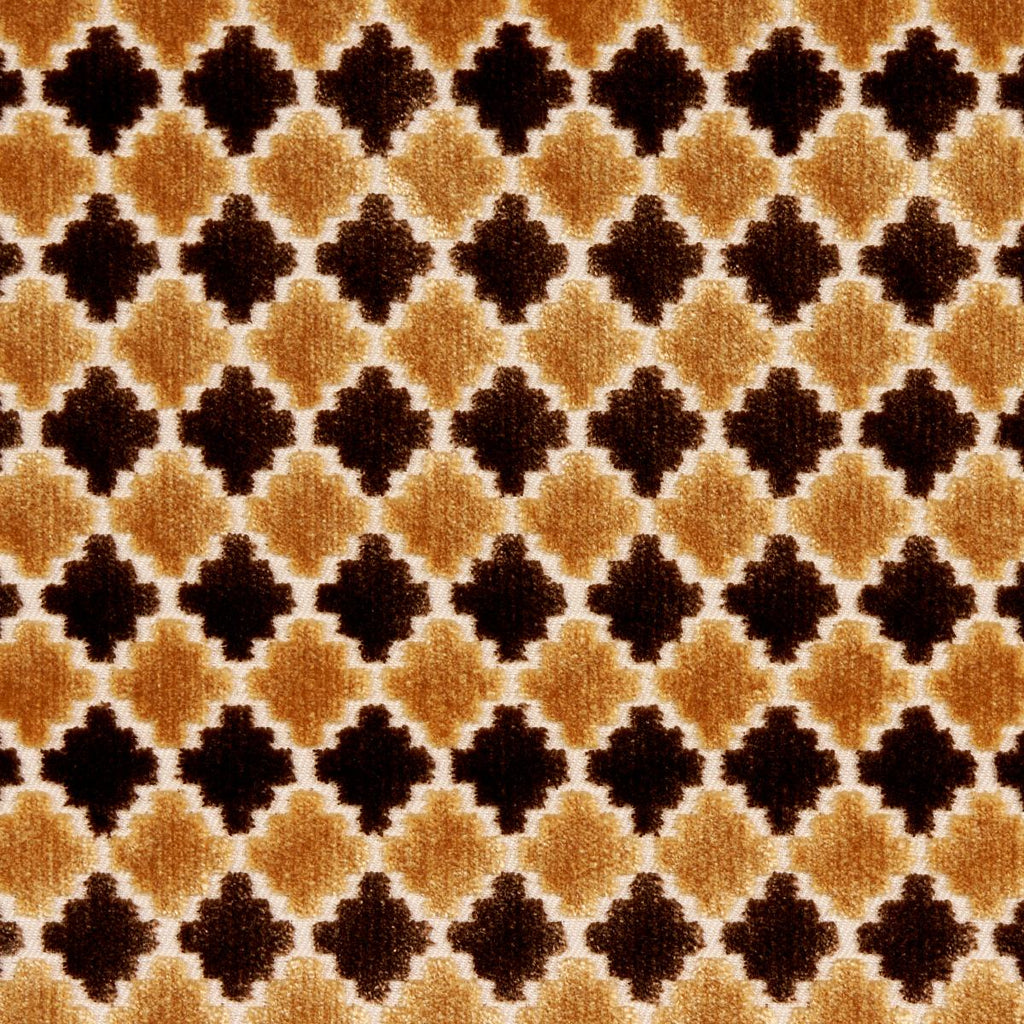 Schumacher Marrakesh Velvet Chocolate Brown Fabric