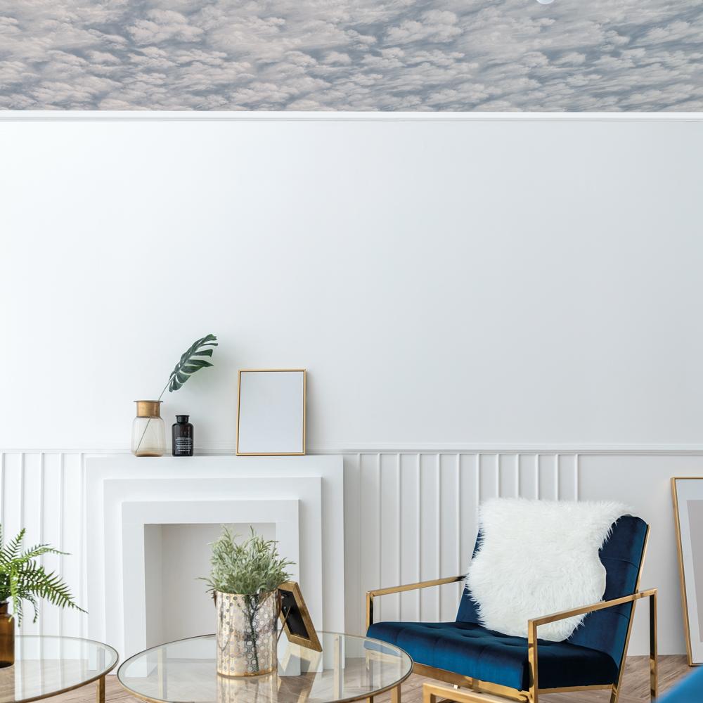 DecoratorsBest Cloudscape Blue Peel and Stick Wallpaper, 28 sq. ft.