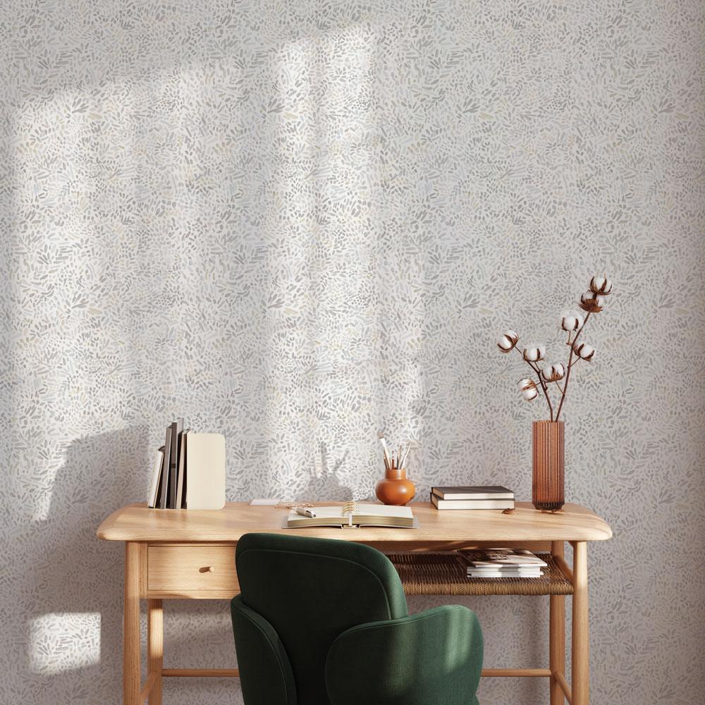 DecoratorsBest Brushstrokes Grey Peel and Stick Wallpaper, 28 sq. ft.