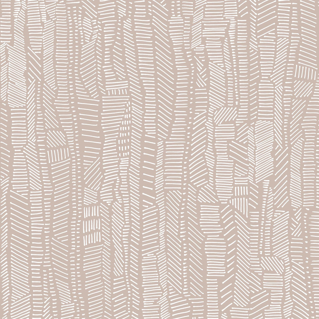 Poppy Print Studio Linear Field Natural Wallpaper