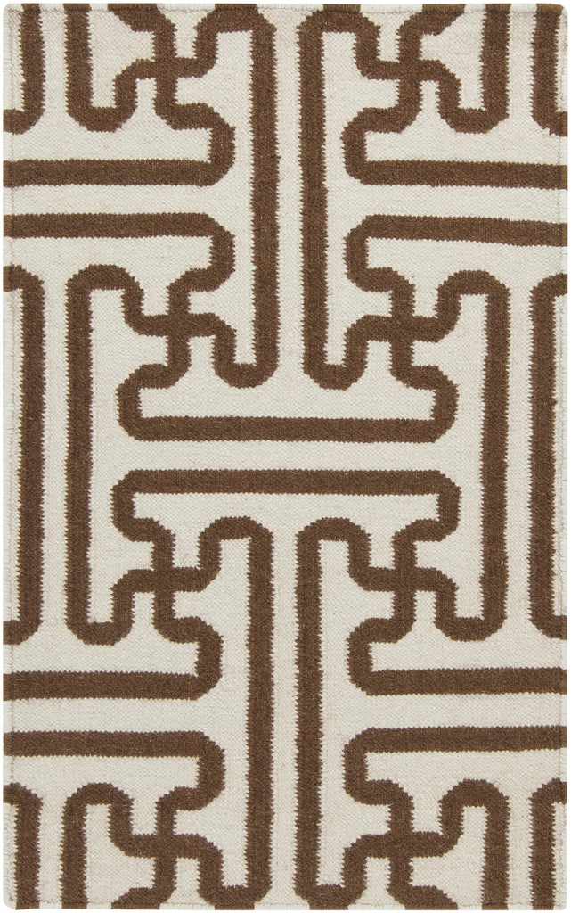 Surya Archive ACH-1709 Dark Brown Ivory 2'6" x 8' Rug