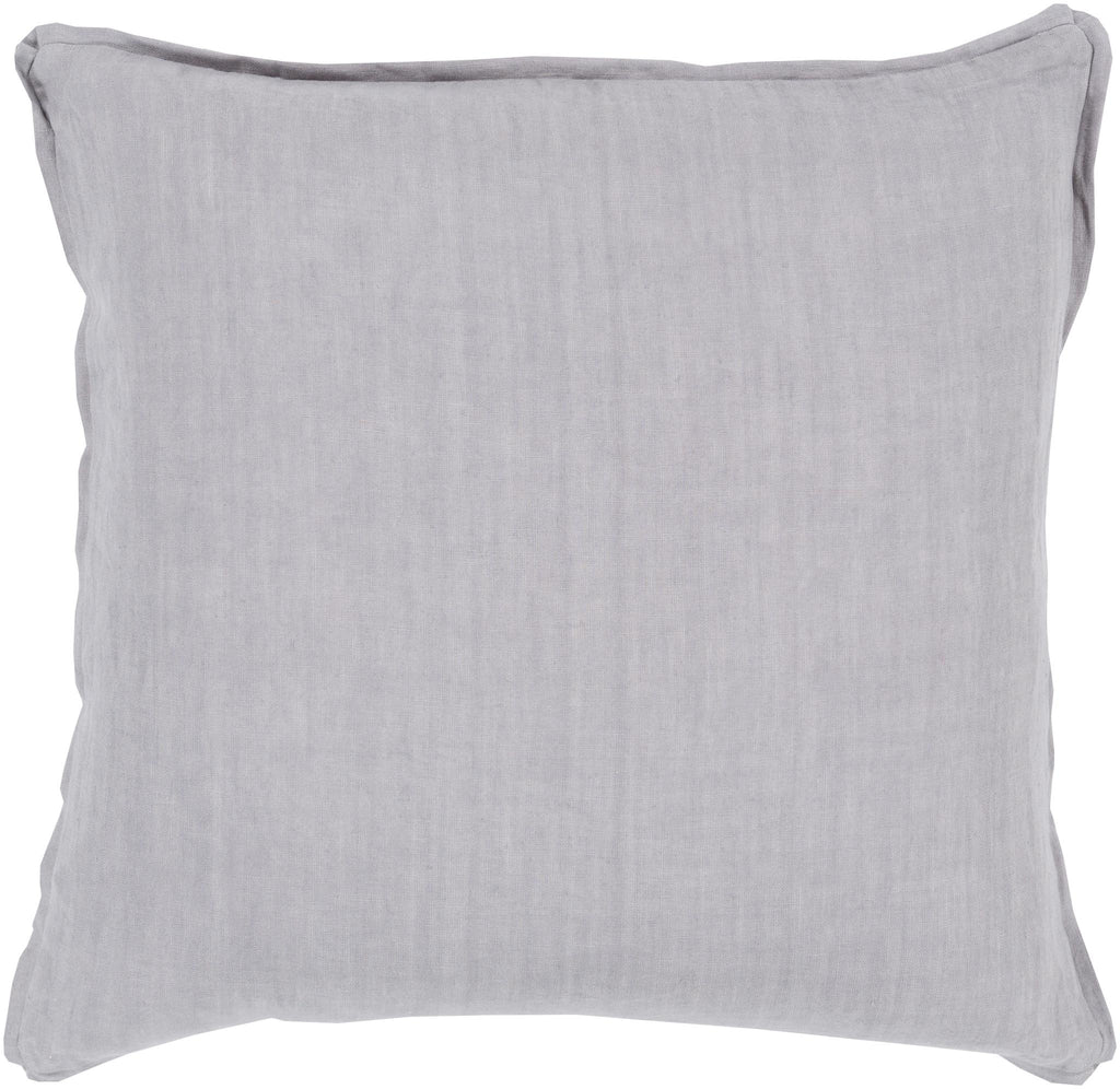 Surya Solid SL-004 Medium Gray 20"H x 20"W Pillow Cover