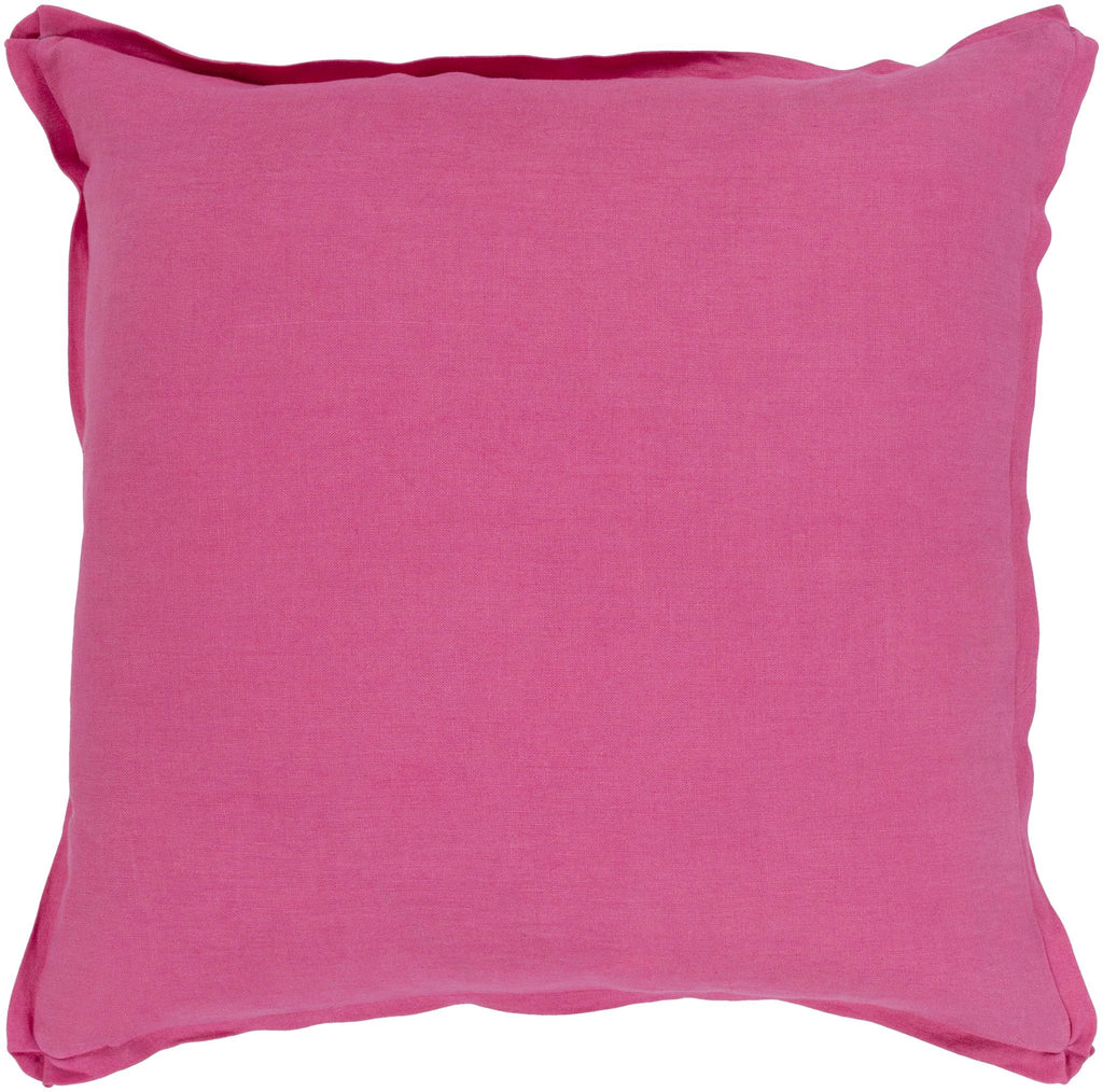 Surya Solid SL-013 Pink 20"H x 20"W Pillow Cover
