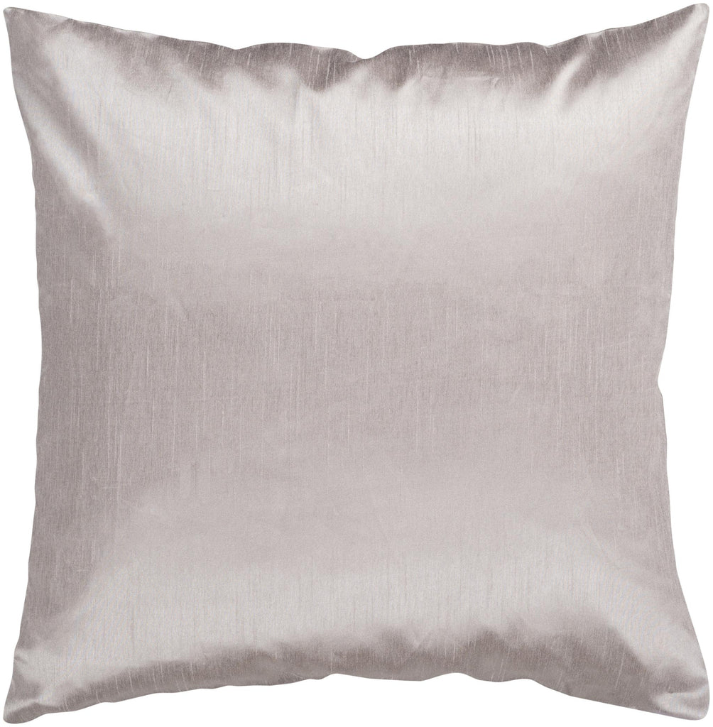 Surya Solid Luxe HH-044 Medium Gray 22"H x 22"W Pillow Cover