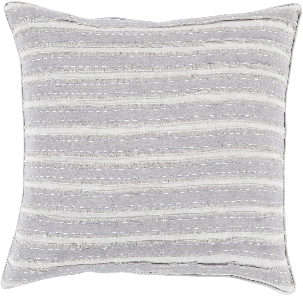 Surya Willow WO-004 Lavender Light Gray 18"H x 18"W Pillow Cover