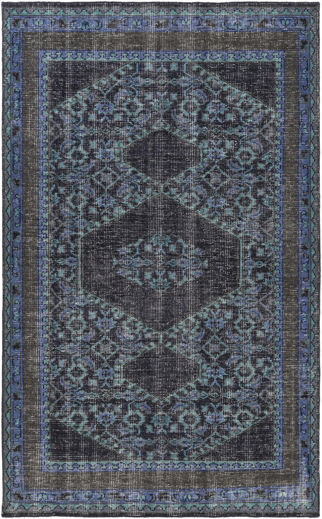 Surya Zahra ZHA-4033 Charcoal Dark Blue 2' x 3' Rug