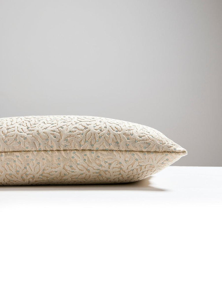 Scalamandre Corallina Velvet Lumbar - Pebble Beach Pillow